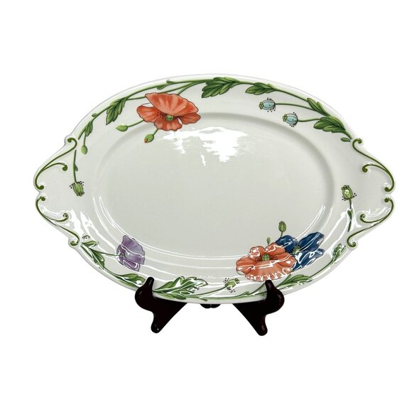 Villeroy & Boch Amapola Oval Serving Platter 17" Large Germany - Picture 8 of 8